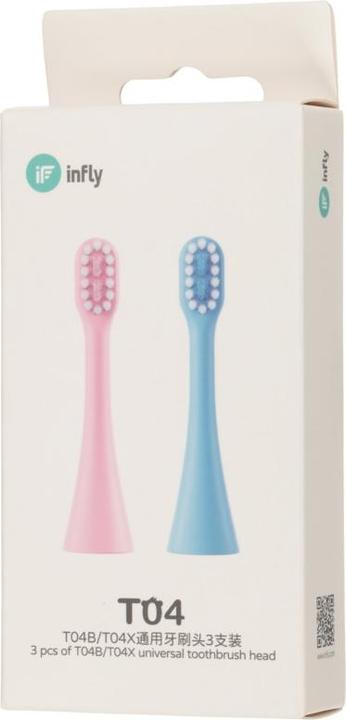 Produktbild Infly T04B/T04X Azul | cabeza de cepillo de dientes | 3 paquetes (3 x)