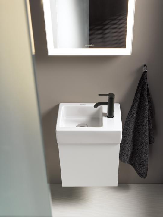 Actual product image Duravit Single lever basin mixer C.1 S o pop-up waste black matt