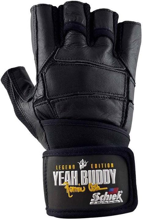 Actual product image Schiek Ronnie Coleman Leather Lifting Gloves Black (XS, S, M, L, XL, XXL)