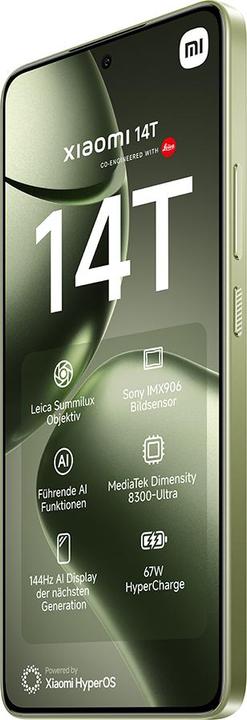 Produktbild Xiaomi 14T (256 GB, Lemon Green, 6.67", Dual SIM, 50 Mpx, 5G)