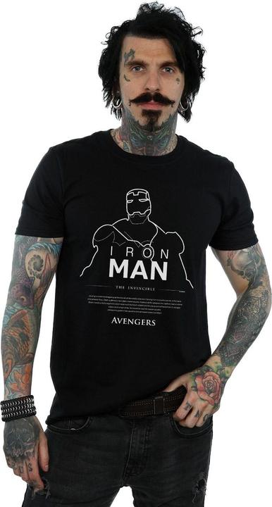 Immagine prodotto Iron Man Single Line Maglietta Uomo (3XL)
