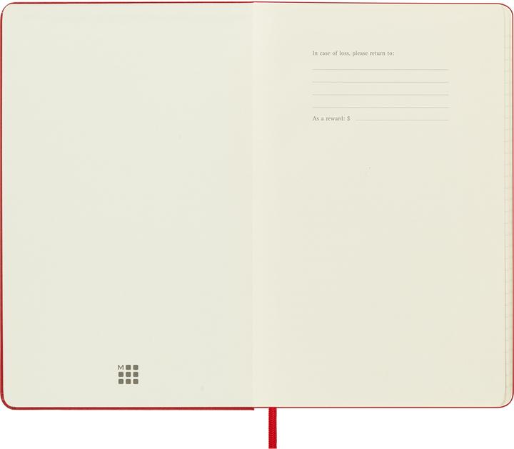 Productafbeelding Moleskine 18 maanden weekkalender 2024/2025, L/A5, 1 week = 1 pagina, rechts gelinieerd (A5, Engels)
