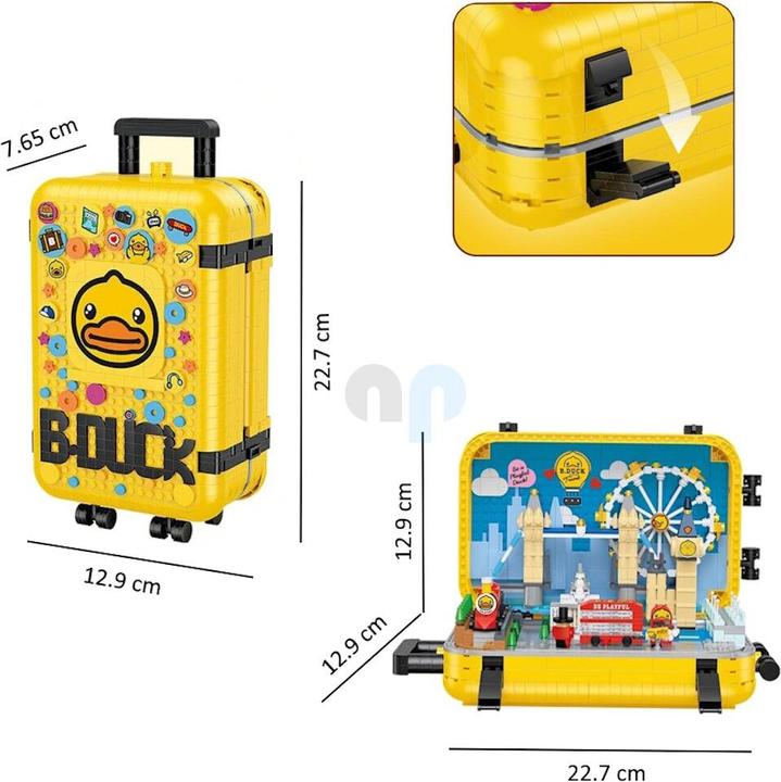 Image du produit Balody 21061 - Valise de voyage avec intérieur (1499 pièces)