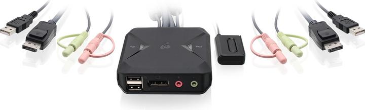 Produktbild Iogear 2 port USB DisplayPort Cable