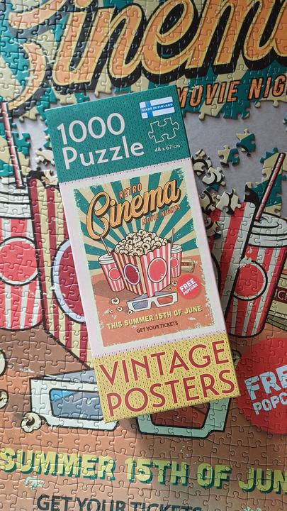 Image du produit Tactic Puzzle 1000 Vintage: Retro-Kino (1000 pièces)