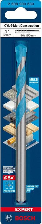 Produktbild Bosch Professional Zubehör EXPERT CYL-9 MultiConstruction Bohrer, 11 x 90 x 150 mm (11 Millimeter)