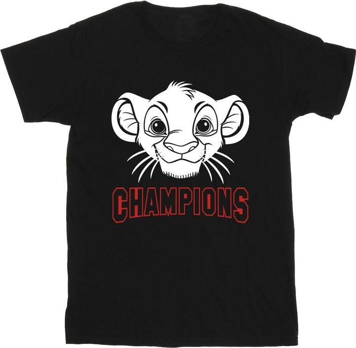 Actual product image Disney Mens The Lion King Simba Face Champion T-Shirt (M)