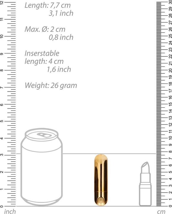 Actual product image Shots 10 Speed Rechargeable Bullet