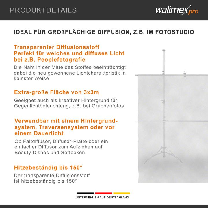 Actual product image Walimex Diffuser fabric (Diffusor ball, 300 cm)