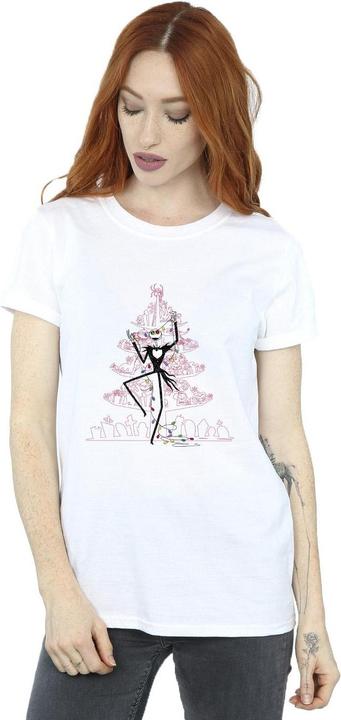 Image du produit Disney - T-shirt THE NIGHTMARE BEFORE CHRISTMAS TREE PINK - Femme (M)