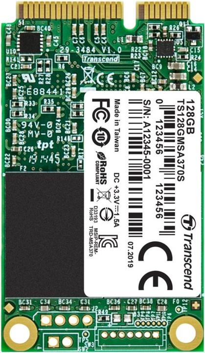 Actual product image Transcend 370S (128 GB, mSATA)