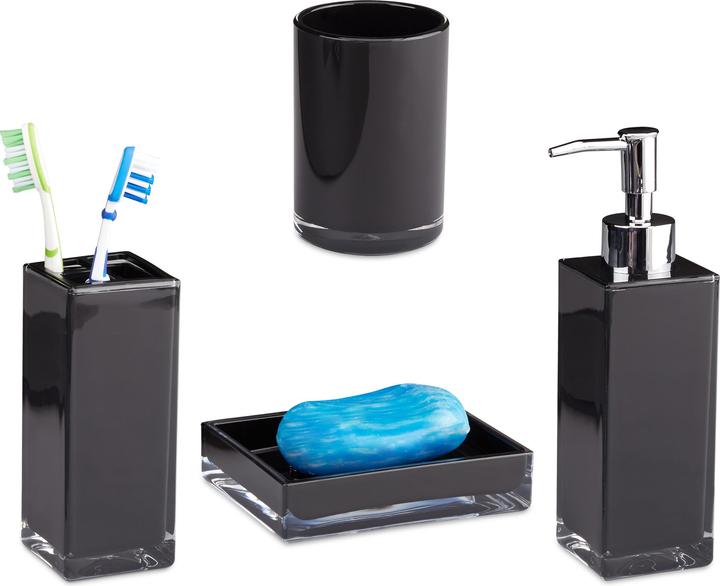 Actual product image Relaxdays Bath Accessories Set of 4