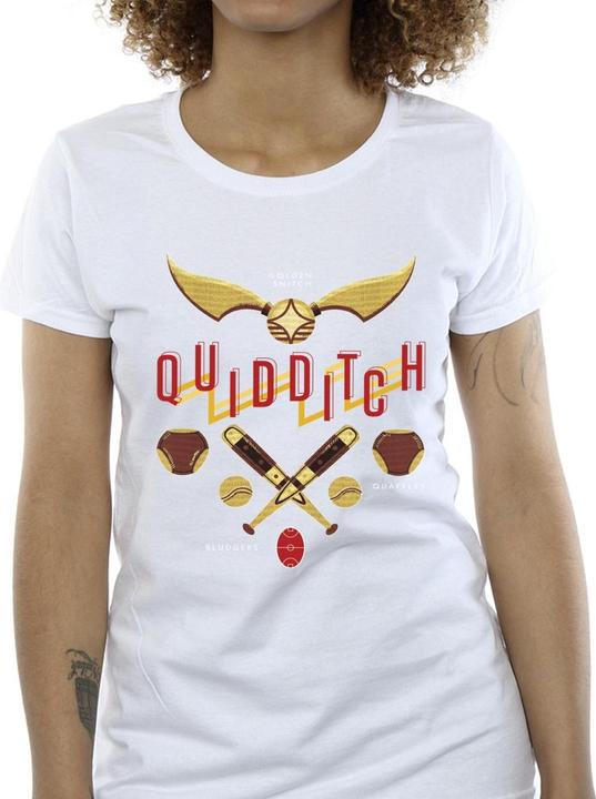 Actual product image Womens/Ladies Quidditch Golden Snitch Cotton T-Shirt (L)