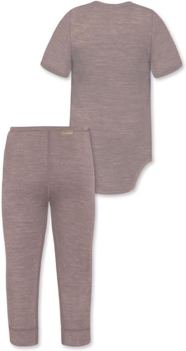 Actual product image Normani Baby merino short-sleeved body "Tihoi" and trousers "Tutira" - 9613 (92)