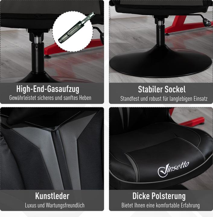 Produktbild Vinsetto Gaming Stuhl ergonomisch