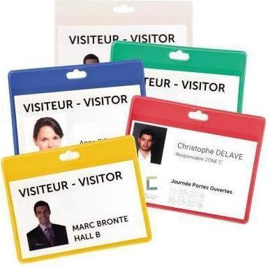 Produktbild Tarifold Namensschild 70x100mm PVC grün VE=30 Stück