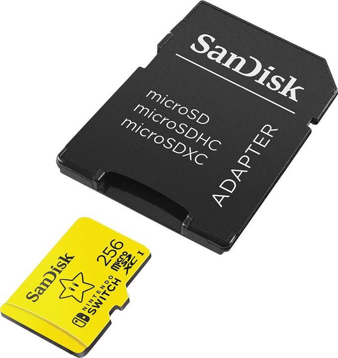 Image du produit SanDisk Nintendo Switch Card (256 Go, microSDXC, U3, UHS-I)