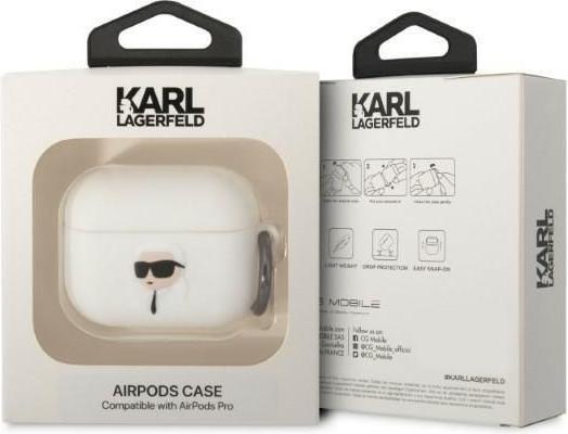 Produktbild Karl Lagerfeld Airpods Pro 3D Logo NFT Karl Head Silicone Case (Kopfhörer Tasche)