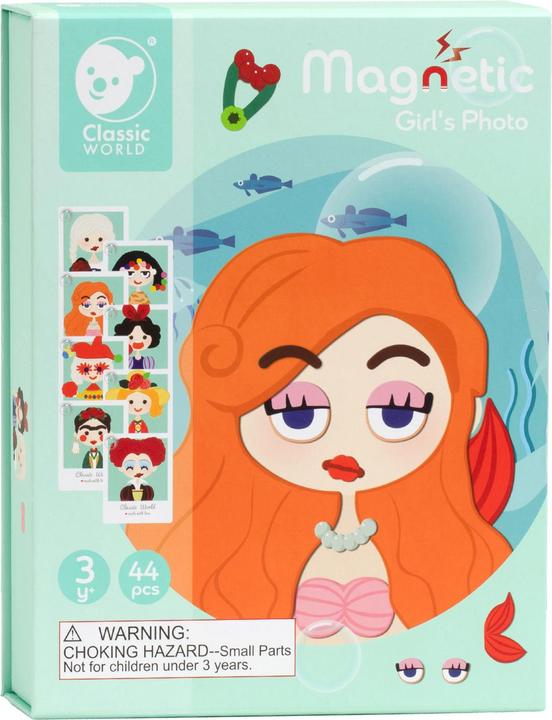 Produktbild Classic World Magnethülle mit Foto-Gesichtern, Blau (44 Teile)