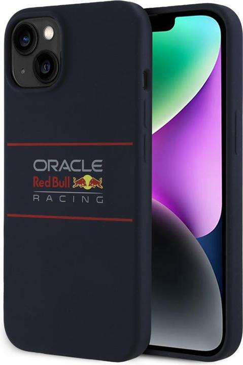 Red Bull Racing - Silicone Horizontal Centered Logo MagSafe (RBHMP14S24SIHSRV) - iPhone 14 - Navy (Apple iPhone 14)