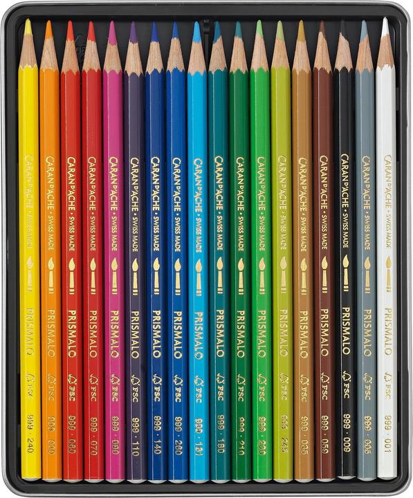 Immagine prodotto Caran d'Ache Prismalo Aquarelle Metallschachtel (Multicolore, 18 x)