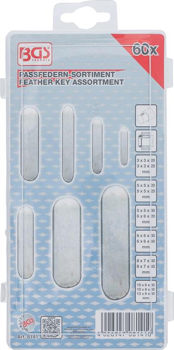 Produktbild BGS Passfedern-Sortiment | 60-tlg.