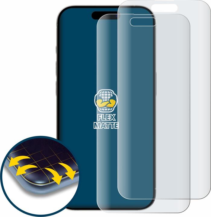 Image du produit BROTECT Full-Cover Protection Mat (2 pièce(s), Apple iPhone 15 Pro Max)