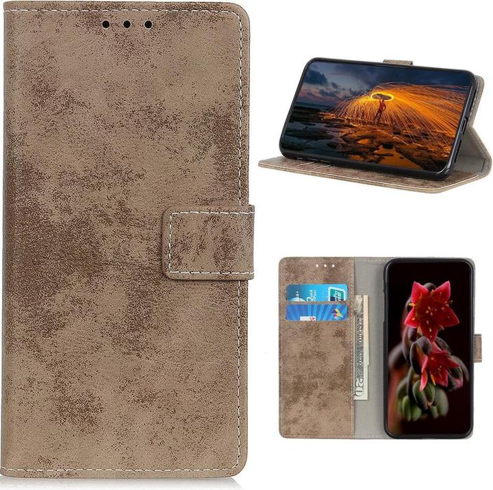 Immagine prodotto Cover-Discount Galaxy S20 FE - Custodia vintage in pelle scamosciata look cachi