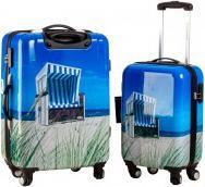 Produktbild IKO Koffer-2er-Set "Strandkorb" 64x44x27cm und 54x35x2