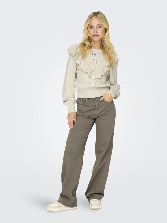 Produktbild Only ONLJUICY-COMSTRETCH Weiter Beinschnitt Hose mit weitem Beinschnitt Hose mit weitem Beinschnitt (28)