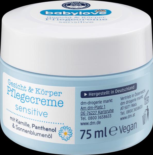 Produktbild dm babylove Pflegecreme sensitive