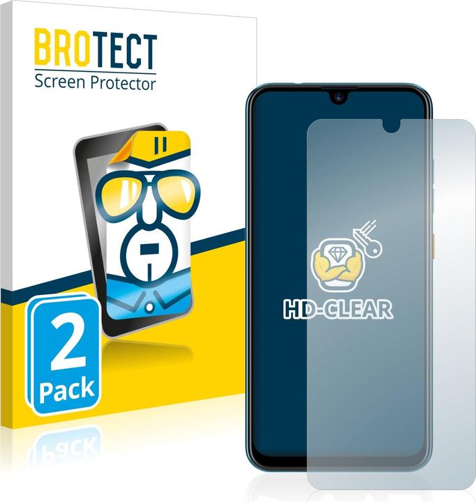Actual product image BROTECT Screen Protector Clear (2 Piece, Orange Neva Play)