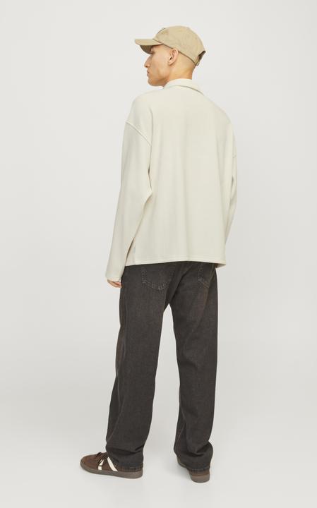 Produktbild Jack & Jones Jorrick Plisse Sweat Zip Split Polo Ln (L)