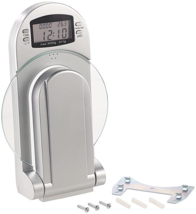 Actual product image Rosenstein & Söhne Digital kitchen scale for wall mounting (foldable)