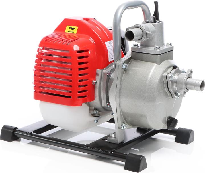 Produktbild XPOtool Benzin Wasserpumpe 1,25kW 25,4mm 8.000l/h 30m Gartenpumpe 2-Takt-Motor (Gartenpumpe)