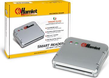 Actual product image Hamlet Smart card and sim card reader to connect to PC (USB 2.0)