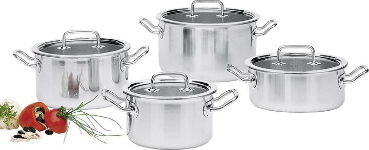 Spring Brigade Basic (24 cm, Pan set + pot set, Stainless steel)