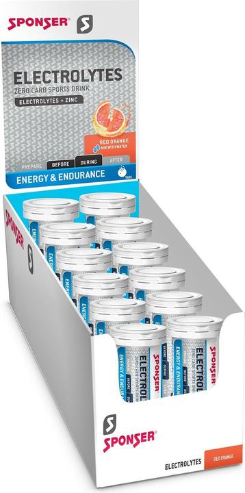 Produktbild Sponser Electrolytes (Red orange, 12 Stk., 540 g)
