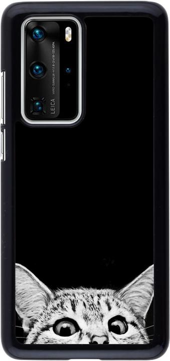 Immagine prodotto PhoneLook Copertina Gatto che guarda in alto nero (Huawei P40 Pro)