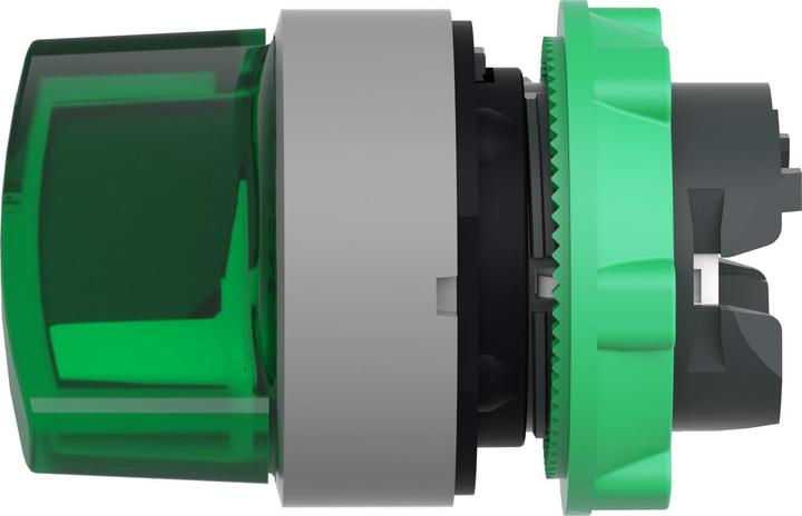 Actual product image Schneider Electric Illuminated selector switch, front, plastic, ZB5AK1233C0