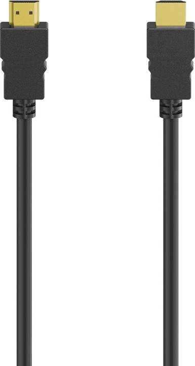 Produktbild Hama High Speed HDMI™-Kabel, 4K, Stecker - Stecker, Ethernet, 1,5 m, Vergoldet (1.50 m, HDMI)