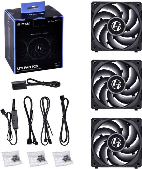 Image du produit Lian-Li Ventilateur Uni P28 (120 mm, 3 x)