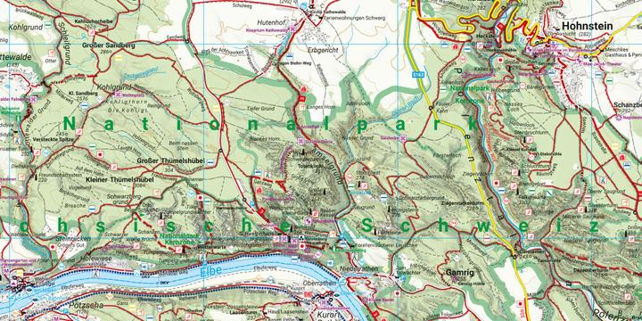 Produktbild Wanderkarte NP Sächsische Schweiz