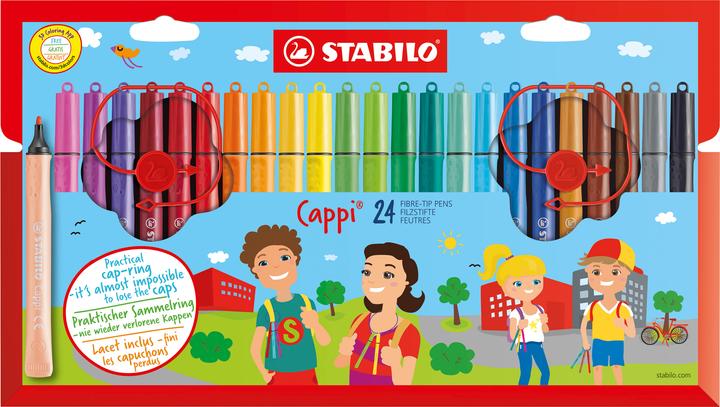 Actual product image STABILO Cappi fibre pen 24er cases (Sorted, 24 x)