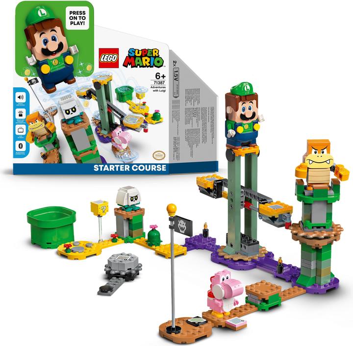 Actual product image LEGO Super Mario 71387 Adventures with Luigi starter set (71387, LEGO Super Mario, LEGO Rare Sets)