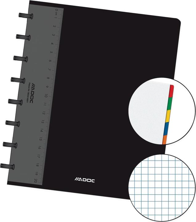 Adoc Heft Standard (A5, Kariert)