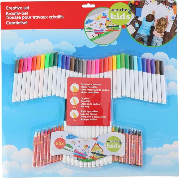 Produktbild Topwrite Kreativ-Set 65tlg. (Mehrfarbig, 65 x)