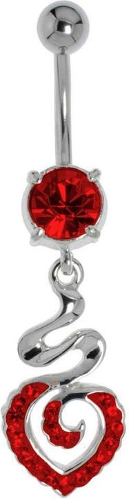 Immagine prodotto Bijouteria Piercing ventre (Acciaio chirurgico 316L, Vetro (di orologio), Ottone rodiato in ottone rodiato)