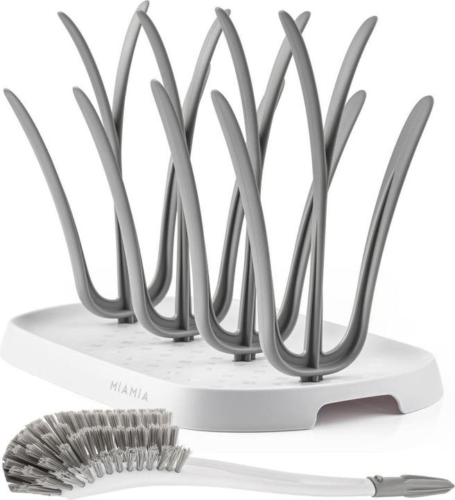 Actual product image MiaMia Cleaning accessories 2-piece cleaning set for baby bottles - draining rack