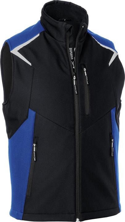 Kübler Bodyforce Softshell Weste Schwarz/Kbl.Blau XXL (XXL)